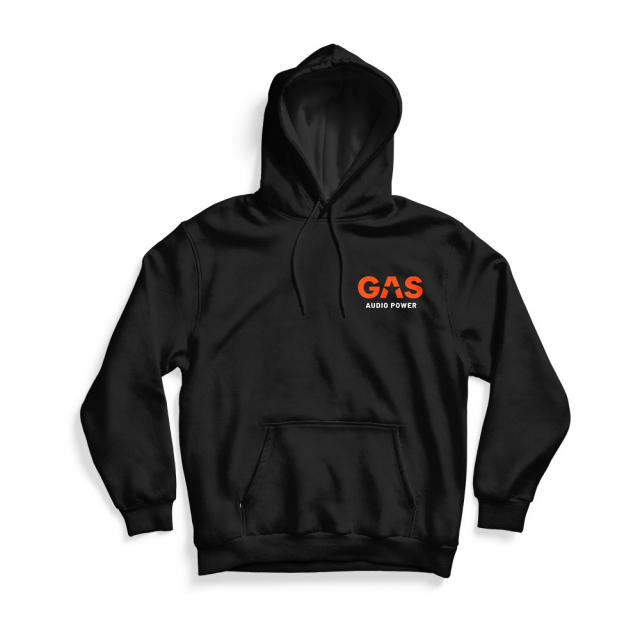 Svart GAS-hoodie med Shaky, extra large