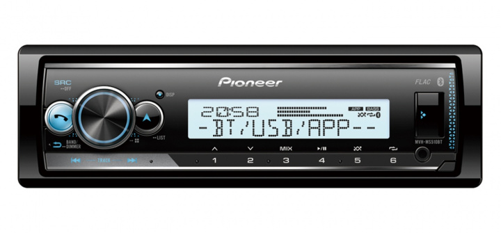 Pioneer MVH-MS510BT, marinstereo med Bluetooth i gruppen Bilstereo / Bilstereo enkeldin hos CD Bilradio (135MVHMS510BT)