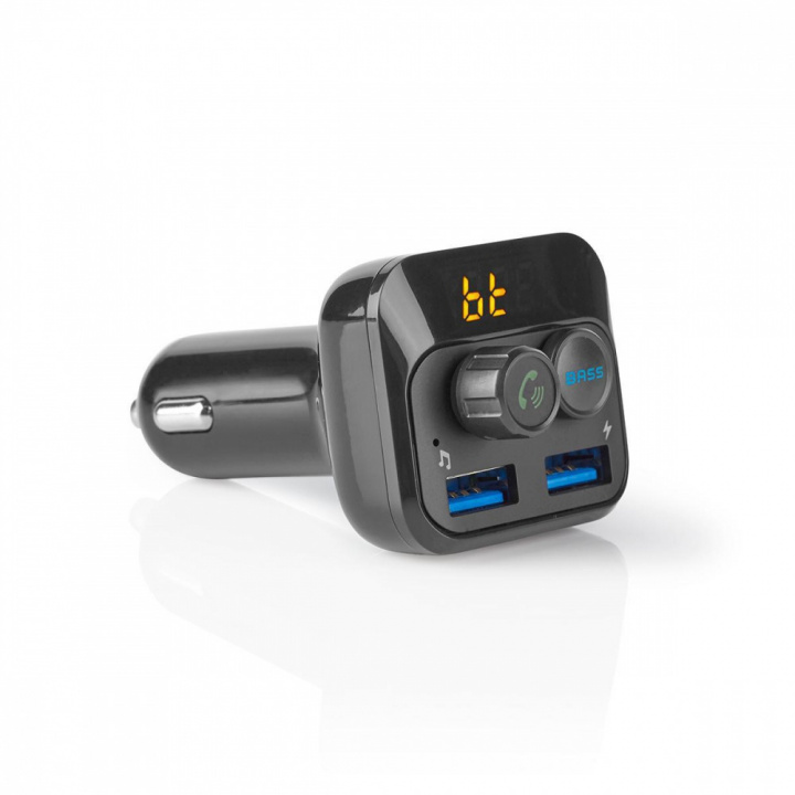 Nedis FM-sändare med Bluetooth i gruppen Smartphone i bil / Tillbehör för mobilen hos CD Bilradio (176CATR120BK)