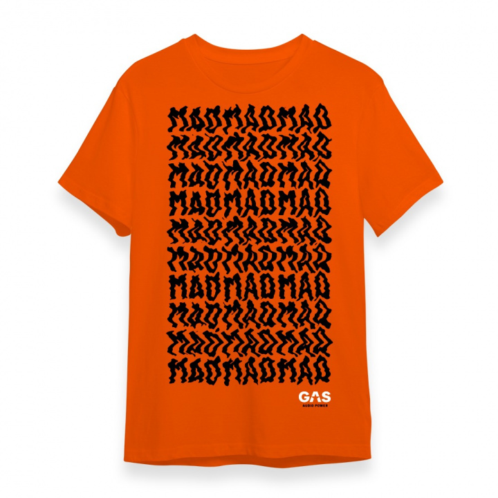Orange GAS MAD T-shirt, large i gruppen Tillbehör / Övrigt / Dekaler / Reklam mm, hos CD Bilradio (909TSHIRTOMADL)