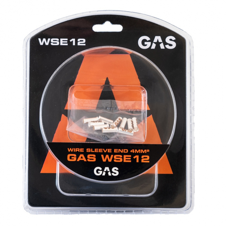 GAS 10-pack änd-/kabelhylsor, 4mm²-kabel i gruppen Kampanjer / Utförsäljning GAS tillbehör hos CD Bilradio (910WSE12)