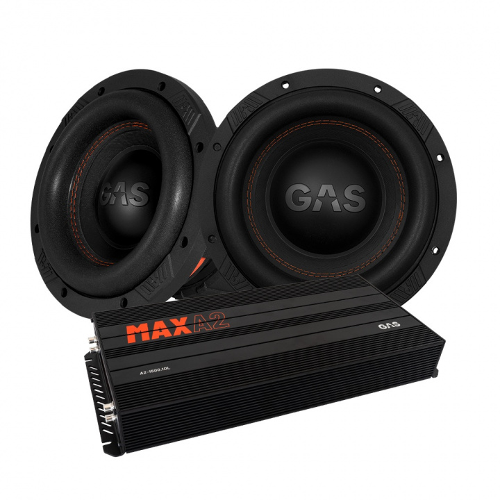 2-pack GAS MAX S1-8D1 & MAX A2-1500.1D, baspaket i gruppen Paketerbjudanden / Baspaket hos CD Bilradio (SETMAXS18D2PKT1)