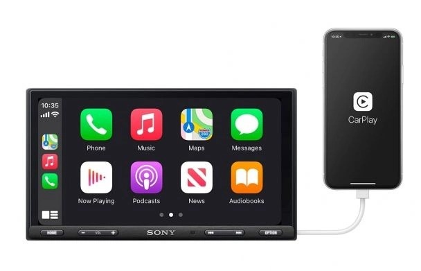 Sony XAV-AX5650, bilstereo med Apple CarPlay och Android Auto