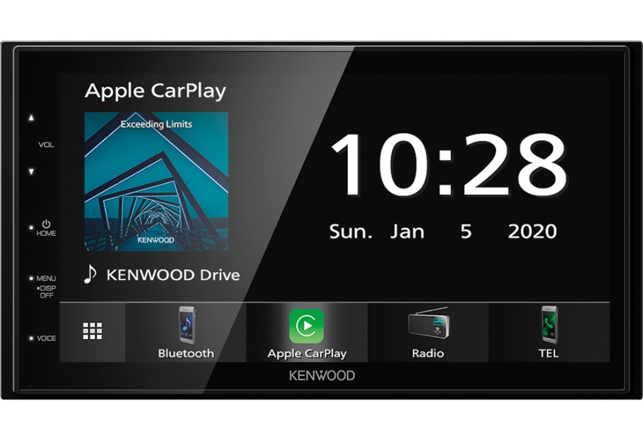 Kenwood DMX5020BTS, bilstereo med CarPlay och 6.8" stor skärm