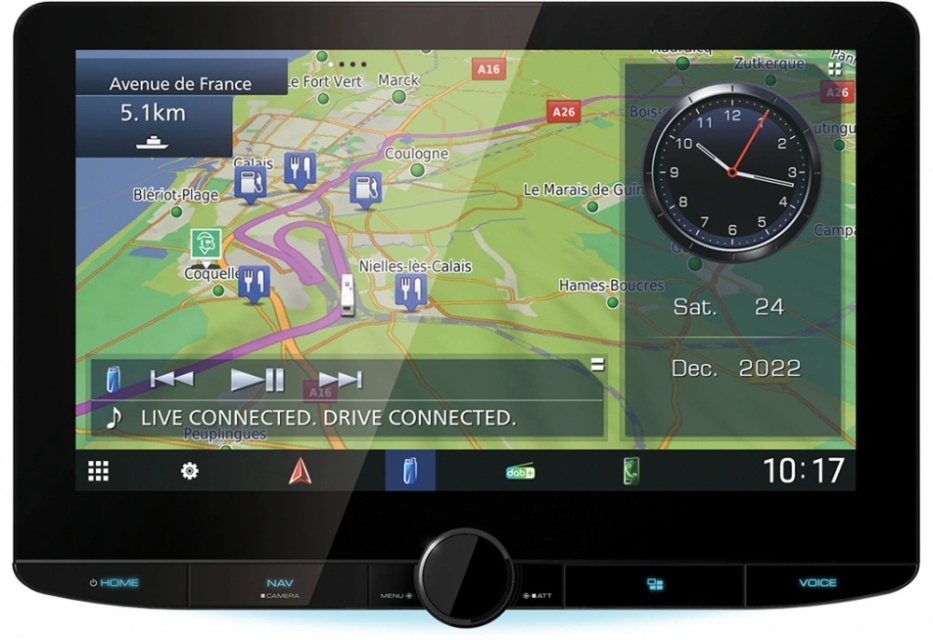 Kenwood DNR-992RVS, bilstereo med navigation, DAB+, Apple CarPlay och mer!