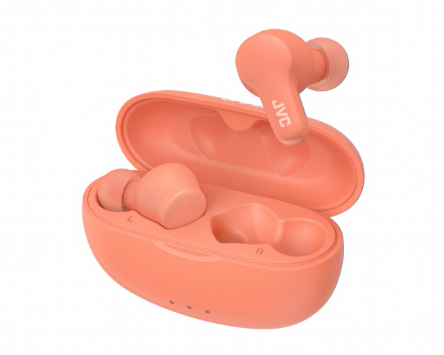 JVC HA-A7T2 Gumy trådlösa in-ear hörlurar, rosa