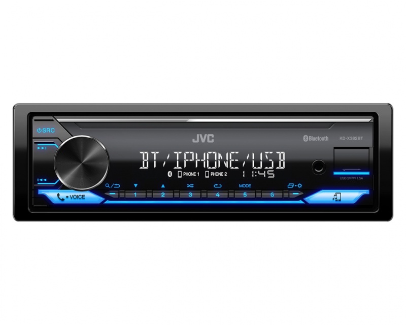 JVC KD-X382BT, bilstereo med Bluetooth, AUX och USB