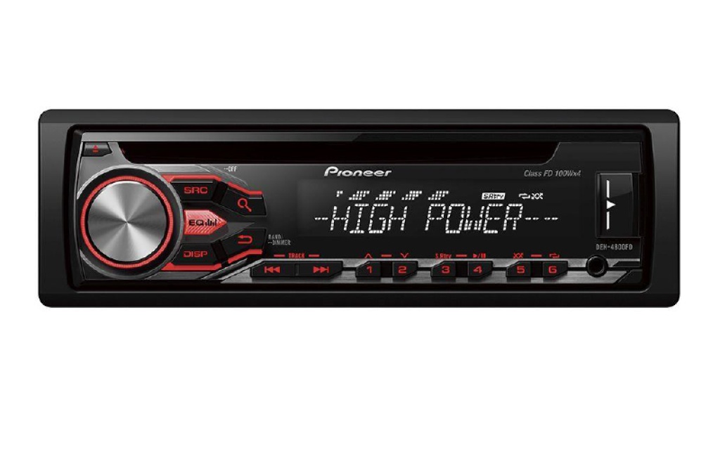Pioneer DEH-4800FD, bilradio med CD-spelare, 4x100Watt