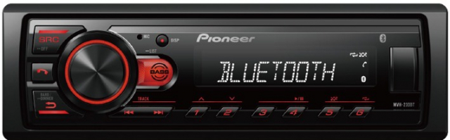 Pioneer MVH-230BT, bilstereo med Bluetooth och USB