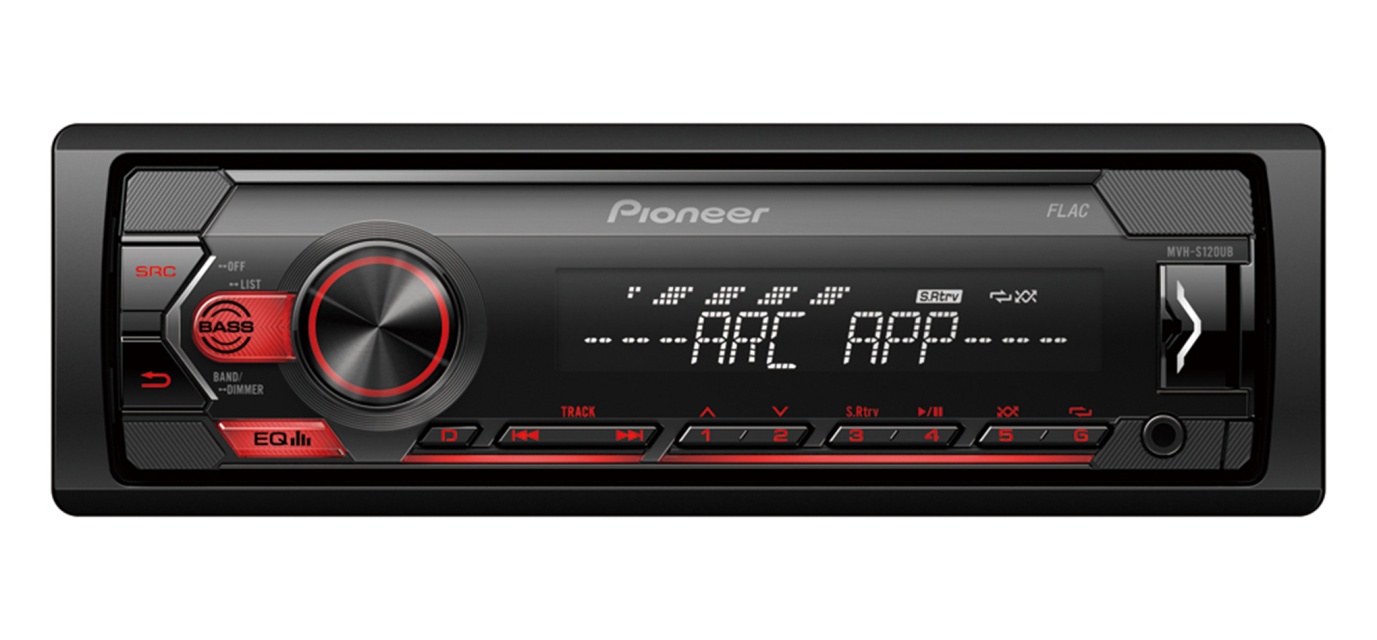 Pioneer MVH-S120UB, bilradio med AUX och USB