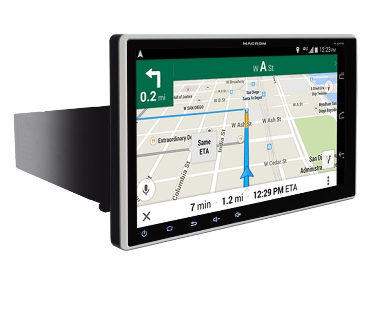 Macrom M-AN900 9" bilstereo med Android 10 och Bluetooth