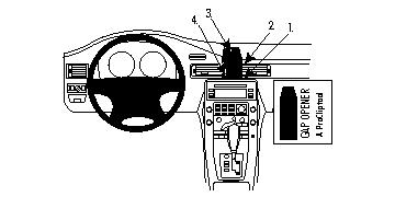 Brodit Förstärkt ProClip, Volvo S80/V70 II/XC70 07-11 07-11
