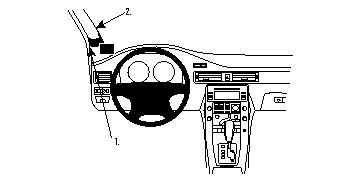 Brodit Förstärkt ProClip, Volvo S80/V70 II/XC70 07-11 07-11