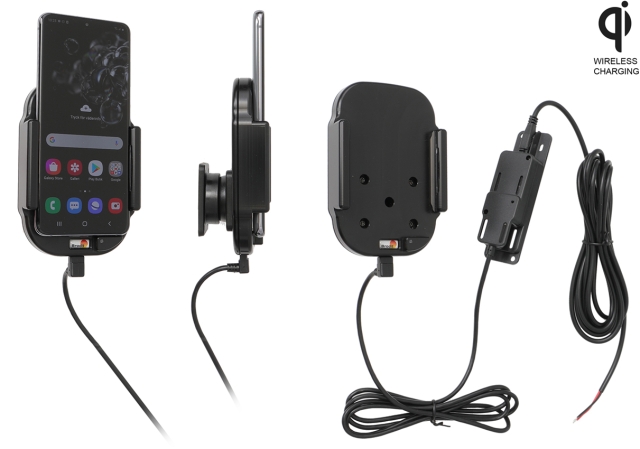 Brodit Qi trådlös aktiv hållare för fast installation, Samsung Galaxy S20 4G, 5G (SM-G981B/SM-G981F)