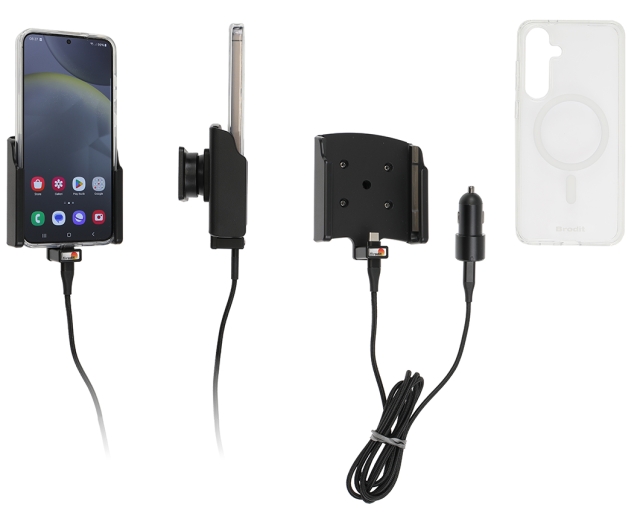 Brodit Mobilskal med Aktiv hållare och billaddare, Samsung Galaxy S24+ SM-S926B/DS