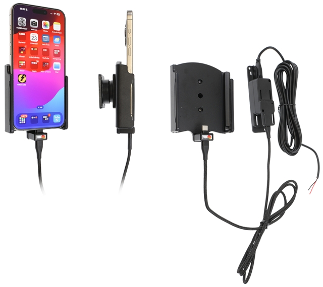 Brodit Aktiv hållare för fast installation, Apple iPhone 15 Pro Max