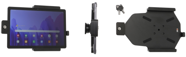 Brodit Hållare med nyckel-lås, Samsung Galaxy Tab A7 10.4 (2020) SM-T500/SM-T505