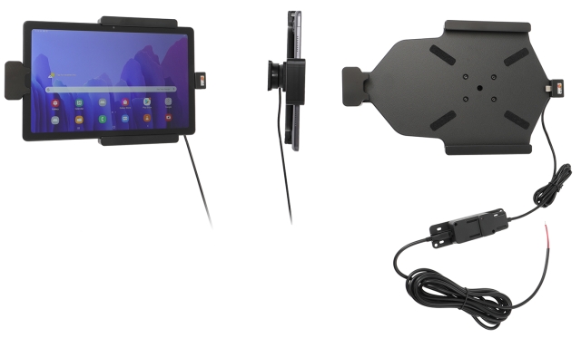 Brodit Hållare med fjäder-lås, Samsung Galaxy Tab A7 10.4 (2020) SM-T500/SM-T505