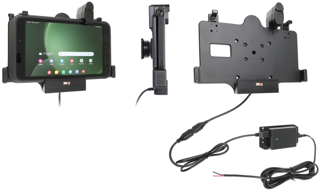 Brodit Hållare med fjäder-lås, Samsung Galaxy Tab Active 3 SM-T570/SM-T575/5 SM-X300/SM-X306B