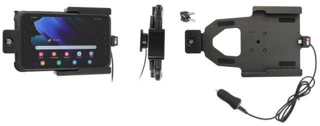 Brodit Hållare med nyckel-lås, Samsung Galaxy Tab Active 2 SM-T390/SM-T395/3 SM-T570/SM-T575