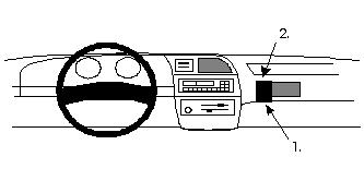 ProClip Monteringsbygel Ford Explorer 93-94, Vinklad 93-94