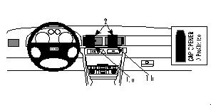 Audi A6 98-03, Center, Hög 98-03