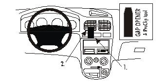 ProClip Monteringsbygel Kia Rio 01-05, Centrerad 01-05