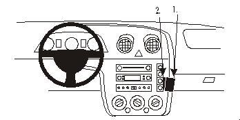 ProClip Monteringsbygel Ford Fiesta 03-05, Vinklad 03-05