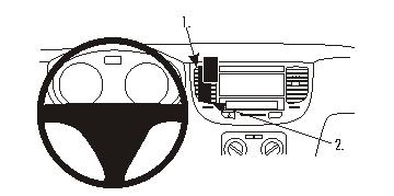 Kia Rio 06-11, Centrerad 06-11