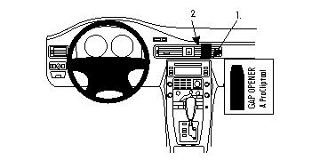 Volvo S80/V70/CX70 08-11, Vinklad Hög, Träpanel 07-11