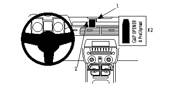 ProClip Monteringsbygel Chevrolet Camaro 10-15, Centrerad 10-15