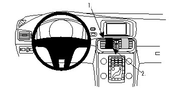 Volvo V40 13-15, Centrerad 13-20