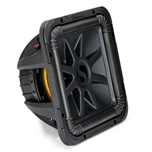 Kicker Solo-Baric L7S124, fyrkantigt 12 tums baselement, 2x4 ohm