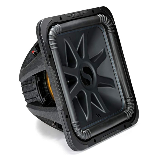 Kicker Solo-Baric L7S154, fyrkantigt 15 tums baselement, 2x4 ohm