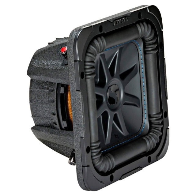 Kicker Solo-Baric L7S84, fyrkantigt 8 tums baselement, 2x4 ohm