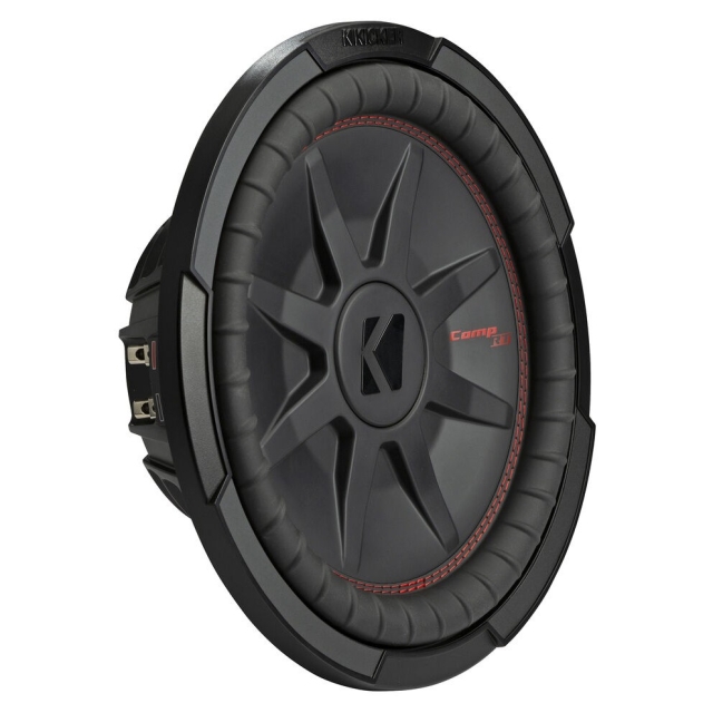 Kicker CompRT CWRT122, slimmat 12 tums baselement, 2x2 ohm