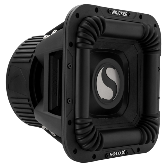 Kicker SoloX L7X122, fyrkantigt 12 tums baselement, 2x2 ohm