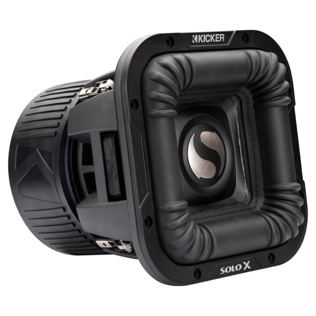 Kicker SoloX L7X81, fyrkantigt 8 tums baselement, 2x1 ohm