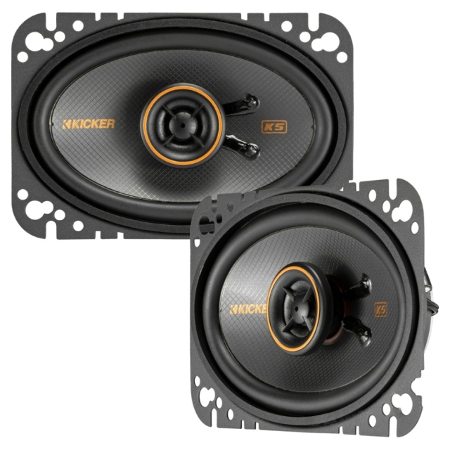 Kicker KSC4604, 4x6 tums koaxialhögtalare, par
