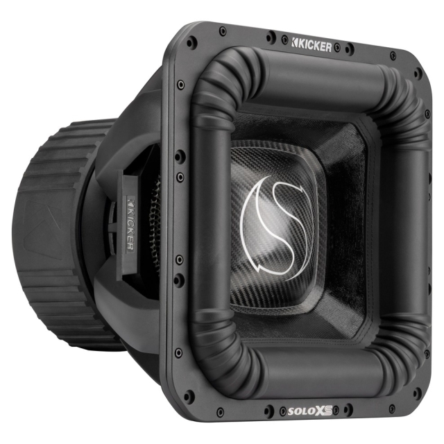 Kicker SoloXS L7XS152, fyrkantigt 15 tums baselement, 2x2 ohm