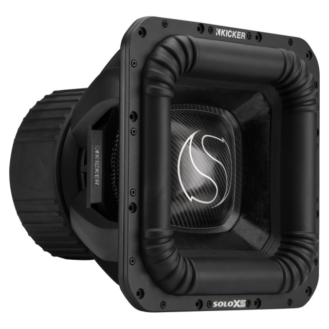 Kicker SoloXS L7XS181, fyrkantigt 18 tums baselement, 2x1 ohm