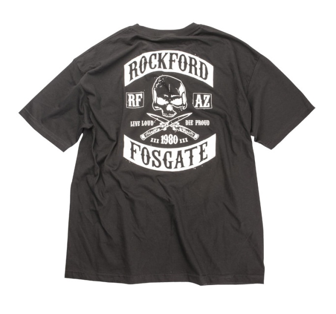 Rockford T-shirt Svart, Vit RF Logo Medium