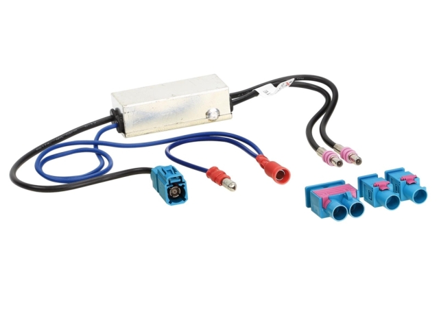 Antennaadapter Fakra(m) till Fakra(f), 12V