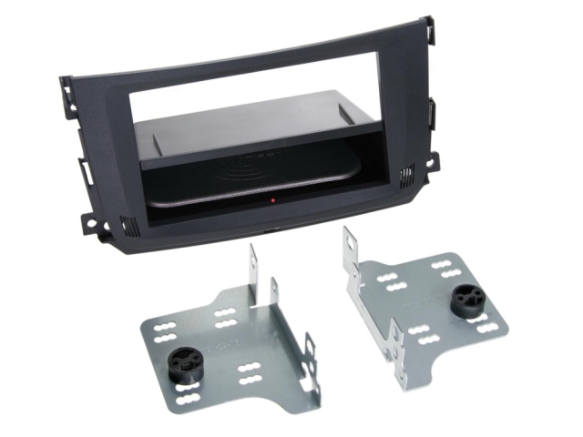 1-DIN Monteringsram Smart ForTwo, svart