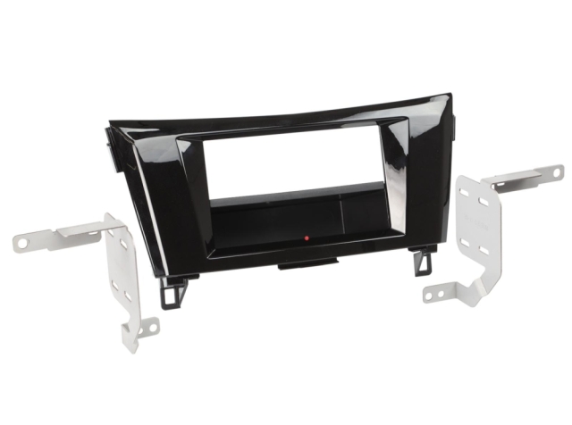 Monteringsram 2-DIN Nissan Qashqai/X-Trail, piano black