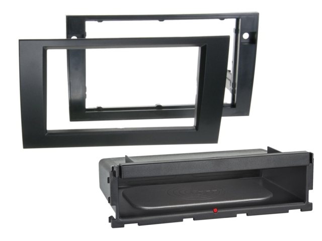 Monteringsram 2-DIN Audi A4/Seat Exeo, svart