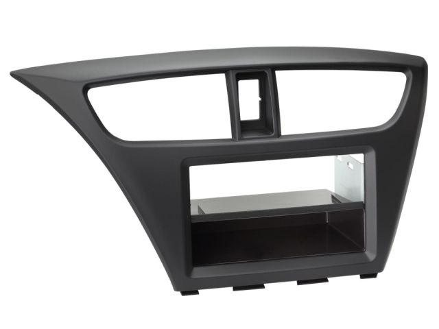Monteringsram 2-DIN med prylfack Honda Civic, svart