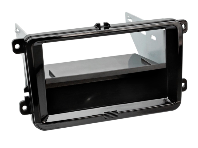 Monteringsram 2-DIN Seat/Skoda/VW, piano black