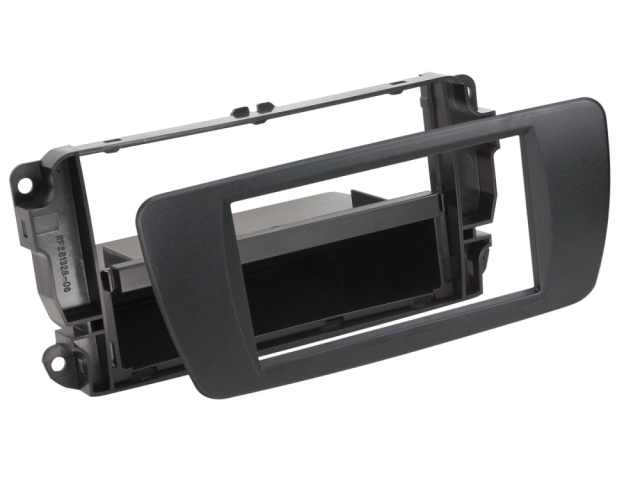 Monteringsram 2-DIN med prylfack Seat Ibiza, nit black