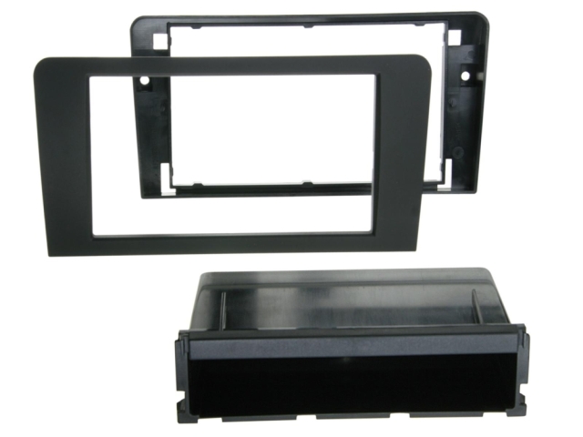Monteringsram 2-DIN med prylfack Audi A3 2003-2013